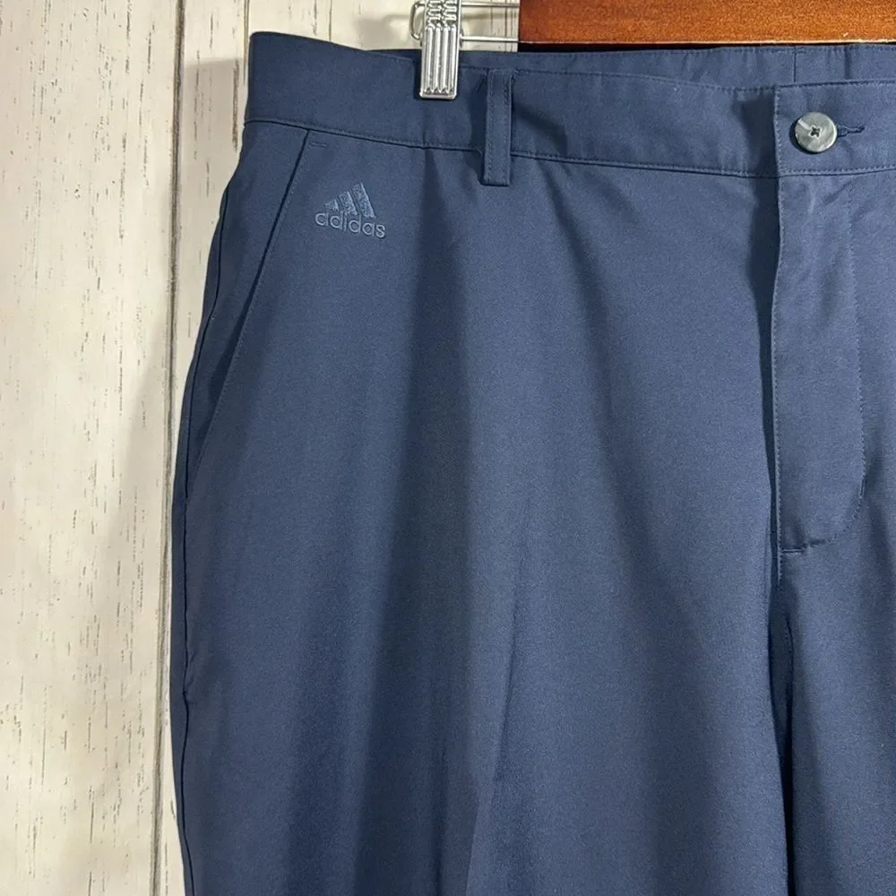 Adidas Climate Mens Pants 38X34 Chino Golf Breathable Stretch Blue Casual Pants